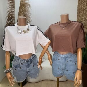 Croped Over Adidas listras