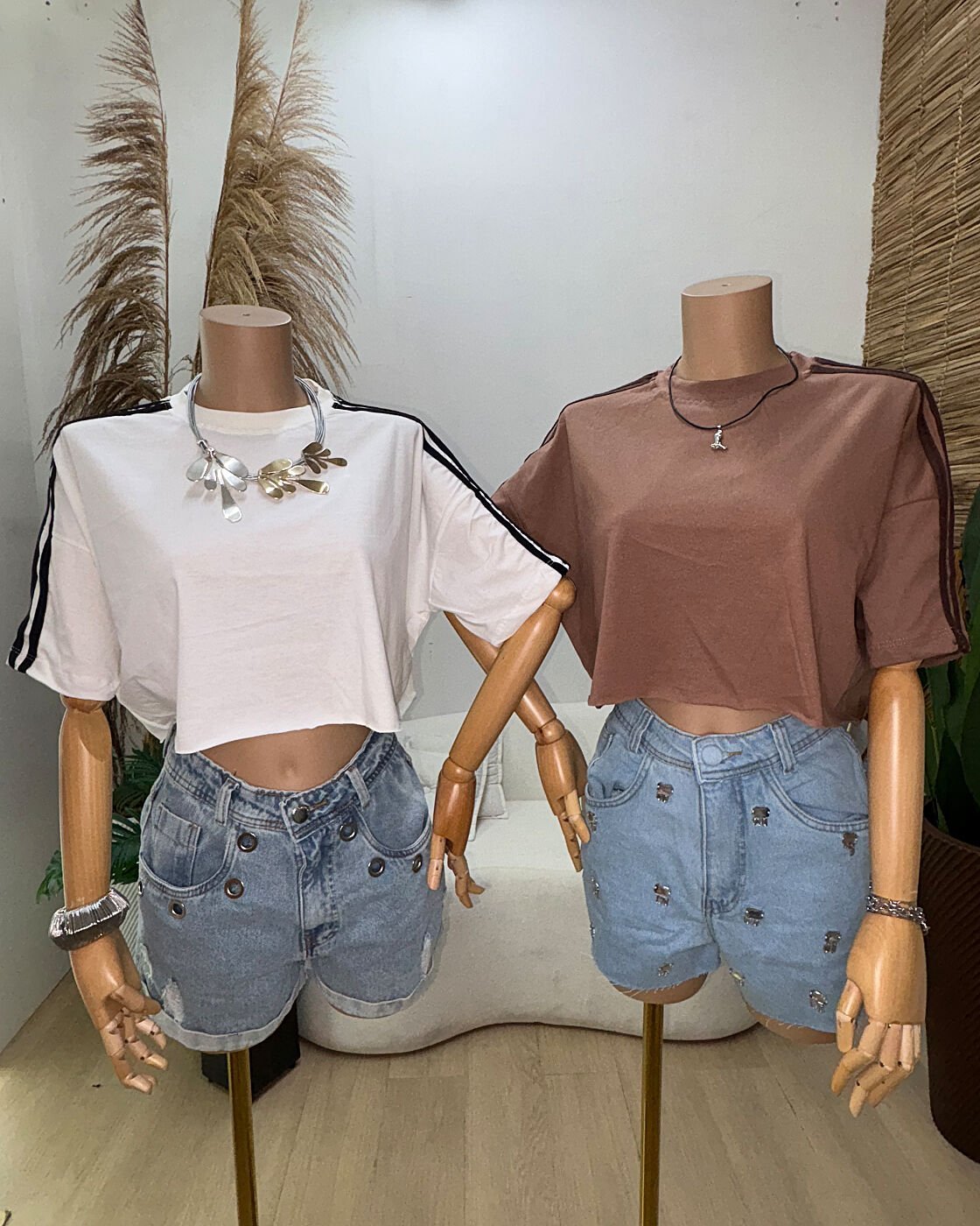 Croped Over Adidas listras