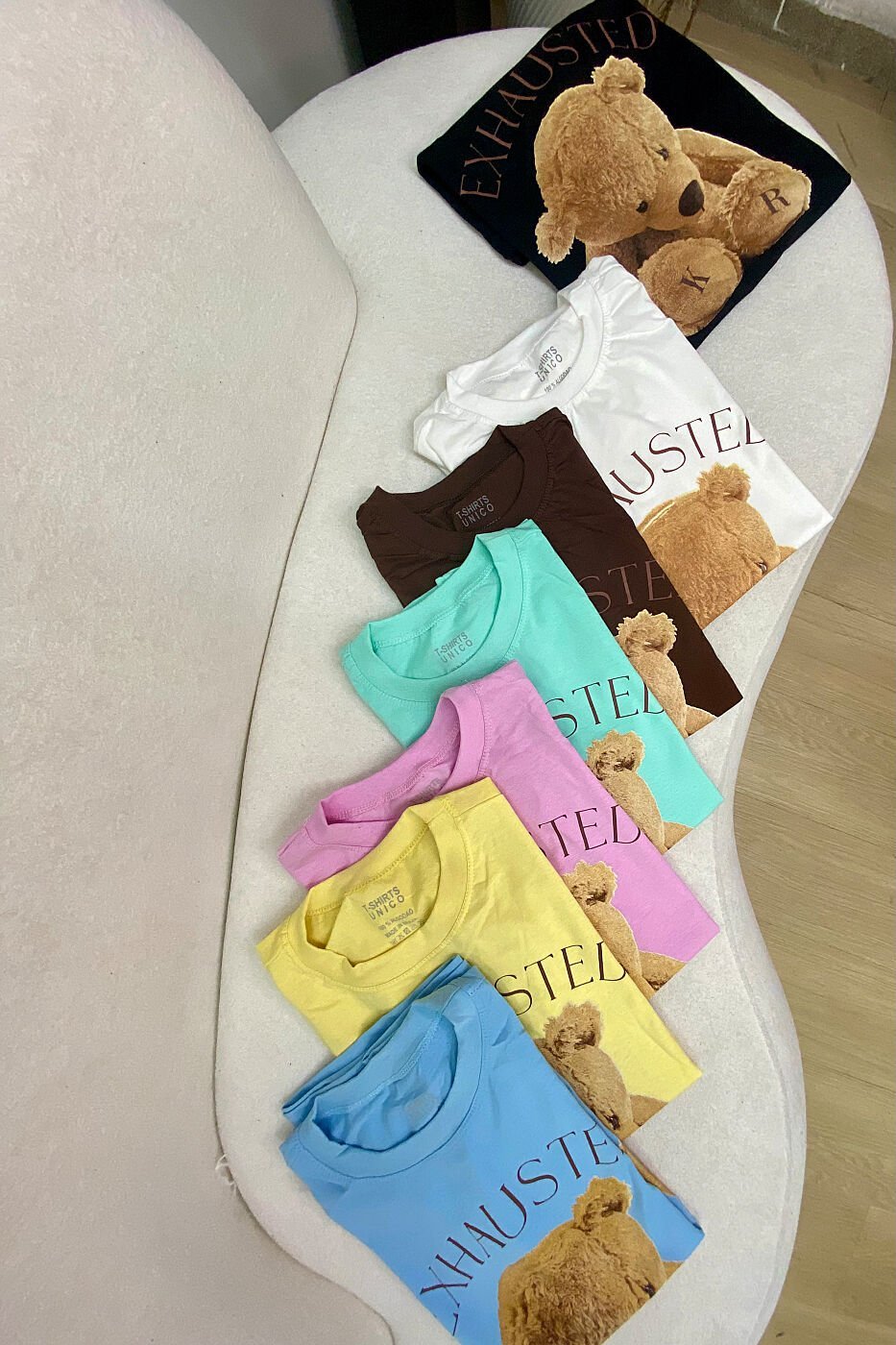t-shirt urso exausto